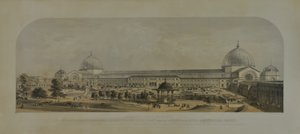 Internationale Tentoonstelling van 1862, Noordzijde vanuit de Tuinen van de Koninklijke Tuinbouwvereniging, 1862 door Edmund Walker