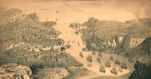 De stad, forten en havens van Sebastopol, 1854