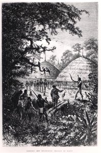 Yagouman Hoofdman Rougouyenne Jaagt op de Duivel, illustratie uit 
