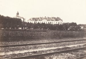 Abbaye du Gard bij Abbeville, ca. 1855 door Édouard Baldus