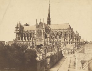 Kathedraal van Amiens door Édouard Baldus