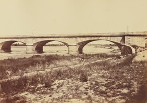 Durance. Viaduct door Édouard Baldus