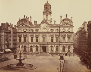 Lyon. Stadhuis door Édouard Baldus