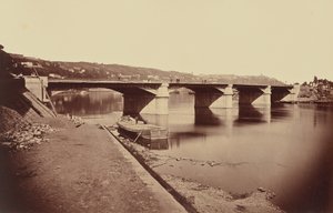 De brug van La Mulatière door Édouard Baldus