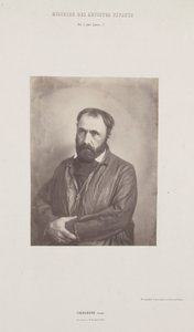 Portret van Paul Chenavard, uit de serie Histoire des Artistes Vivants, ca. 1852 door Édouard Baldus