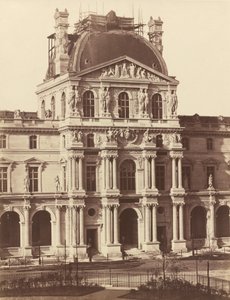 Zicht op het Louvre, 1855-1857 door Édouard Baldus