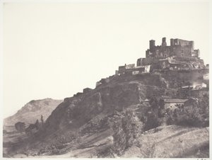 Kasteel van Murol in Auvergne door Edouard Denis Baldus