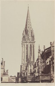 Kerk van Saint-Pierre, Caen door Edouard Denis Baldus