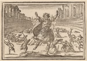 Schermutseling in een Romeins circus
