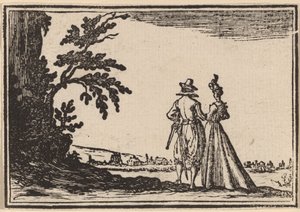 De promenade door Edouard Eckman after Jacques Callot