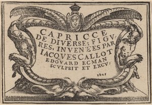 Titelpagina voor "De Capricci"