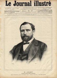 Emile Loubet (1836-1929) in 1892 - gravure door Navellier in 