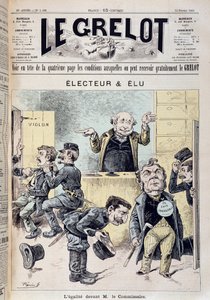 Cartoon over parlementaire immuniteit - in "Le Grelot" van 14/02/1892