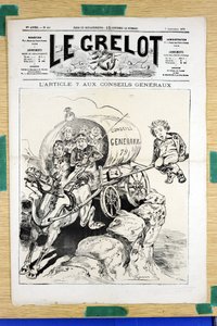 Omslag van Le Grelot, nummer 439, Satirisch in Kleuren door Edouard Guillaumin Pepin