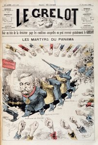 De Martelaren van Panama door Pépin - Omslag "The Grelot" van 27 nov door Edouard Guillaumin Pepin