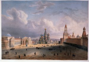 Uitzicht op het Rode Plein in Moskou