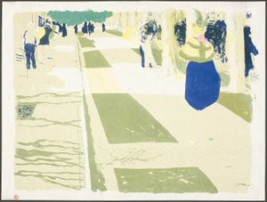 De Avenue, plaat twee uit Landschappen en interieurs door Édouard Jean Vuillard