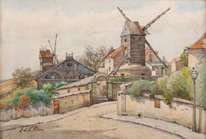 Le Moulin de la Galette door Edouard Lefèvre