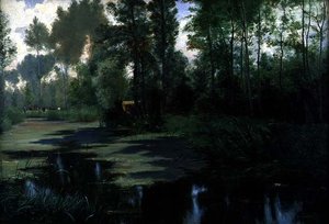 Landschap met een Vijver