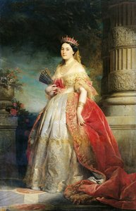 Mathilde Laetitia Wilhelmine Bonaparte (1820-1904) 1861 door Edouard Louis Dubufe