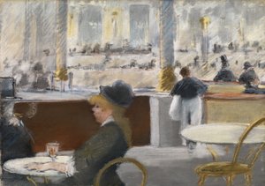 Een Café op de Place du Théâtre-Français, c.1877-78