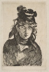 Berthe Morisot, 1872 door Édouard Manet