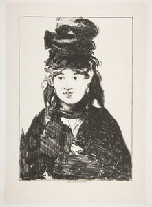 Berthe Morisot in het zwart, 1872-74