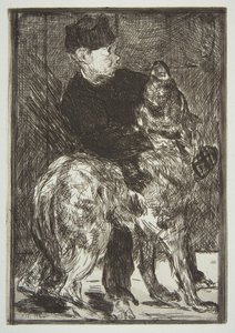 Jongen en hond, 1862 door Édouard Manet