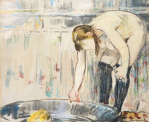 Vrouw in bad door Édouard Manet
