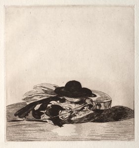 Frontispice voor een editie van etsen: Hoed en gitaar, 1862
