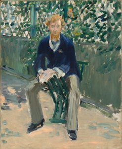 George Moore in de tuin van de kunstenaar door Édouard Manet
