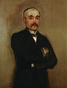 Georges Clemenceau ... (olieverf op doek) door Édouard Manet