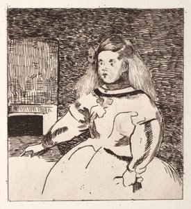 Infanta Margarita, naar Velázquez door Édouard Manet