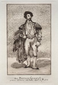 De danser Don Mariano Camprubi door Édouard Manet