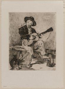 Le Guitarrero door Édouard Manet