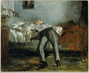 Zelfmoord ... (olieverf op doek) door Édouard Manet