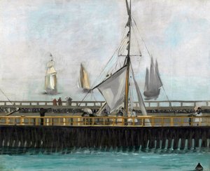 De aanlegsteiger in Boulogne-sur-Mer door Édouard Manet
