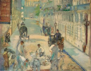 Les Paveurs de la Rue de Berne, 1878 door Édouard Manet