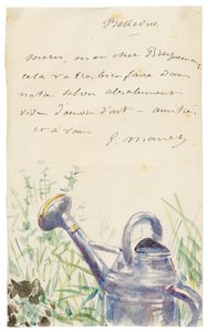 Brief aan Félix Bracquemond, oktober 1880 door Édouard Manet
