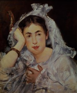 Marguerite de Conflans met kap door Édouard Manet