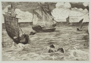 Marine, 1865-66 door Édouard Manet