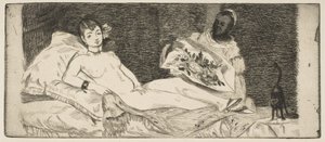 Olympia kleine plaat door Édouard Manet