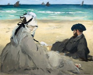 Op het strand, 1873 door Édouard Manet