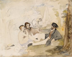 Picknick in een bos