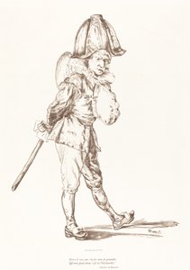 Polichinelle door Édouard Manet