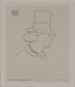 Portret van Baudelaire door Édouard Manet