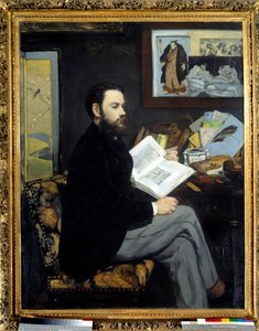 Portret van Emile Zola (1840-1902) door Édouard Manet