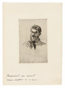 Portret van Félix Bracquemond door Édouard Manet