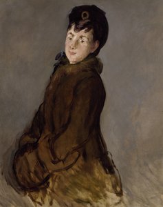 Portret van Isabelle Lemonnier met een Muff, c.1879 door Édouard Manet