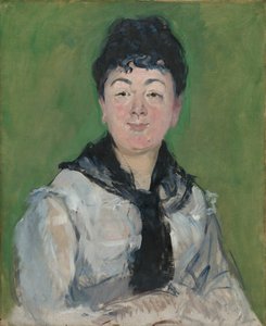 Portret van een vrouw met een zwarte fichu, ca. 1878
